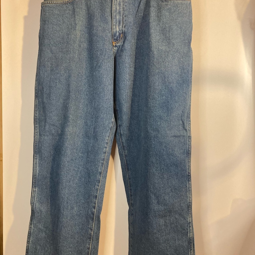 Vintage Red Head Man Blue y2k Jeans Denim Straight Leg Bolo Pant Size 36
